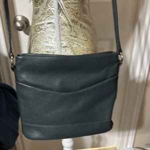 Corder London pebble leather messenger bag. NWOT